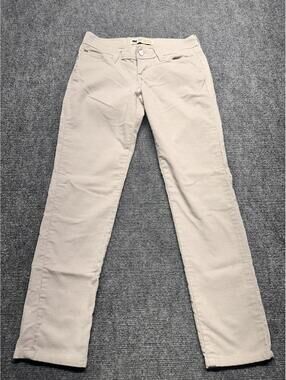 Levi’s Demi Curve Corduroy Pants Womens 1M Beige Tan Straight Low Rise Stretch